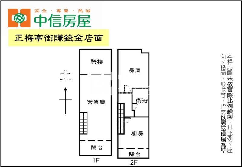 正梅亭街賺錢金店面房屋室內格局與周邊環境