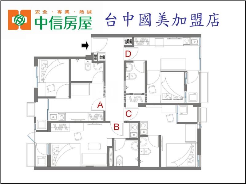 站前秀泰6%投報4套房屋室內格局與周邊環境
