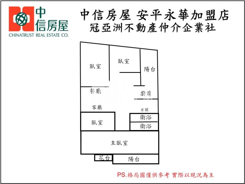 近運河大四房+平面車位房屋室內格局與周邊環境