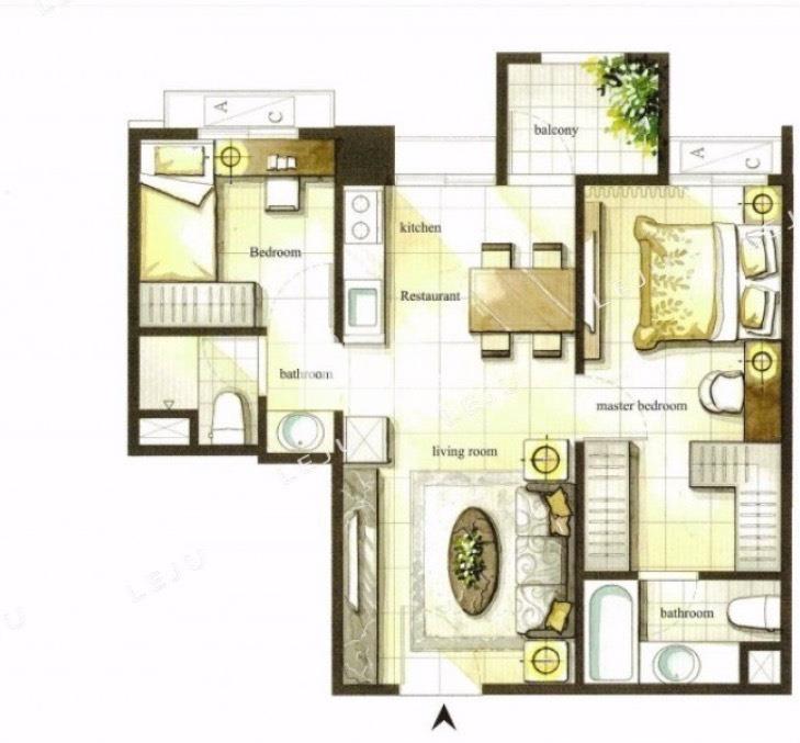 【安家】平鎮國中悠遊郡電梯2房車房屋室內格局與周邊環境