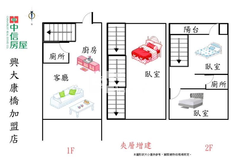 大里軟體園區臨路1+2樓店住合一樓店房屋室內格局與周邊環境