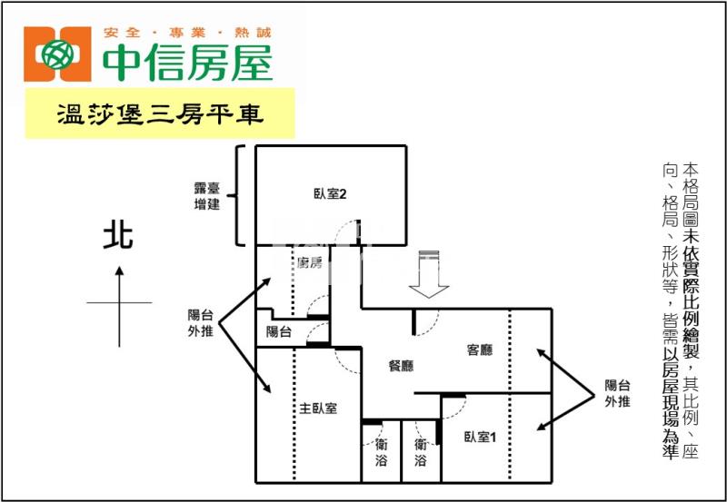 溫莎堡三房平車房屋室內格局與周邊環境