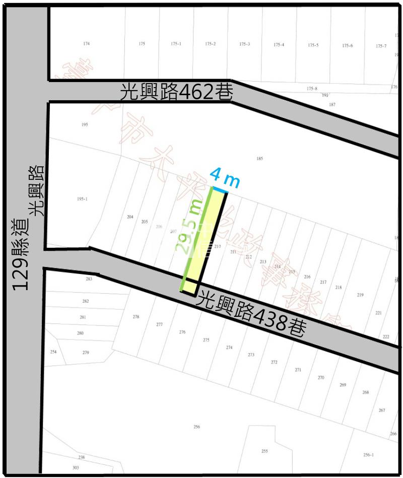 太平七星段稀有丙建｜地形方正｜臨路5米好規劃房屋室內格局與周邊環境