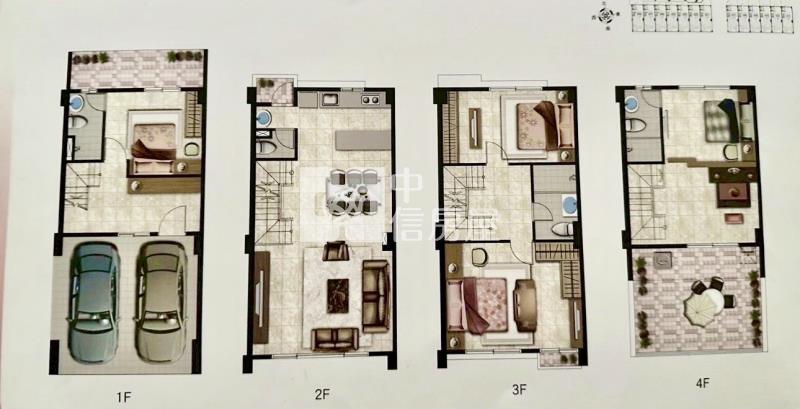 觀音台15線市區3分鐘雙車孝親美墅房屋室內格局與周邊環境