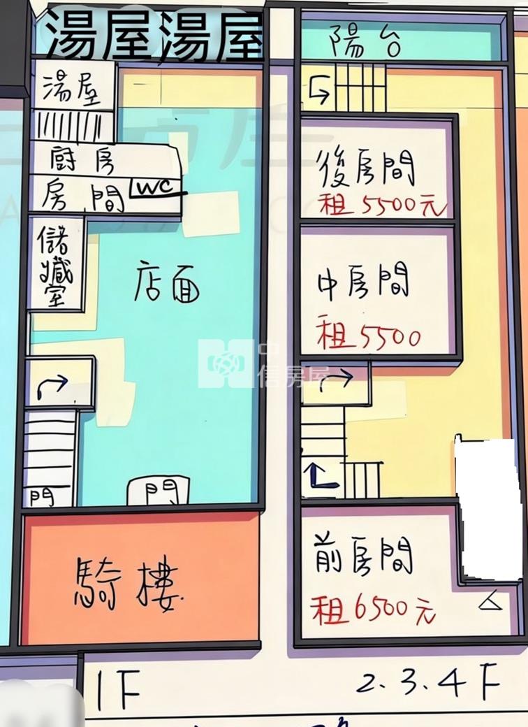 礁溪穩定收租溫泉店面房屋室內格局與周邊環境