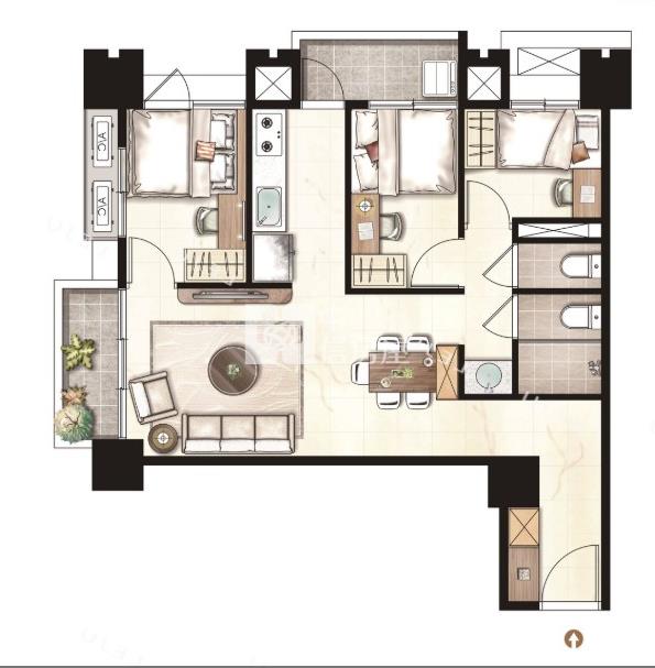 【安家】平鎮澐鋒全新三房車房屋室內格局與周邊環境