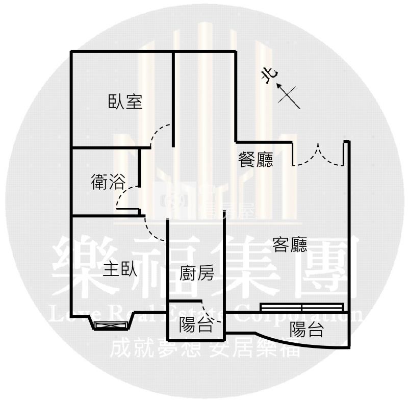 中興商圈旁2+1房採光戶房屋室內格局與周邊環境