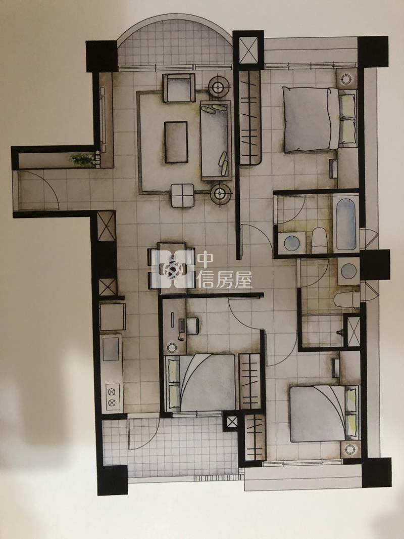 專任🍎中壢.勤樸悅圓.大3房+平面車位房屋室內格局與周邊環境