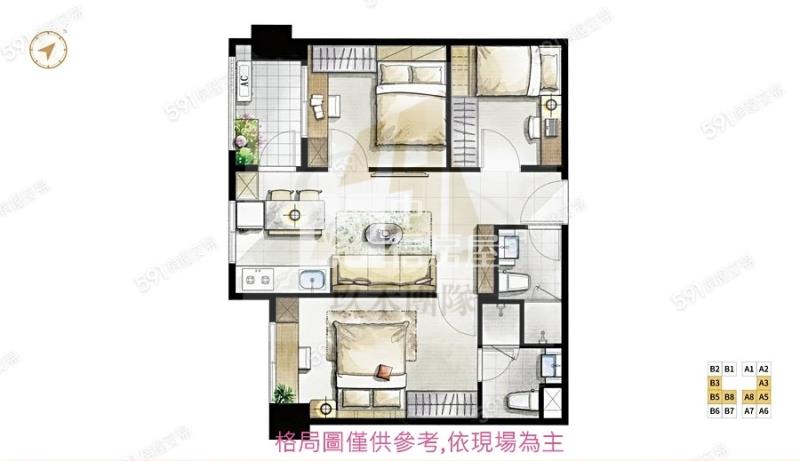 【玖禾】桃園小檜溪輕裝潢3房車房屋室內格局與周邊環境