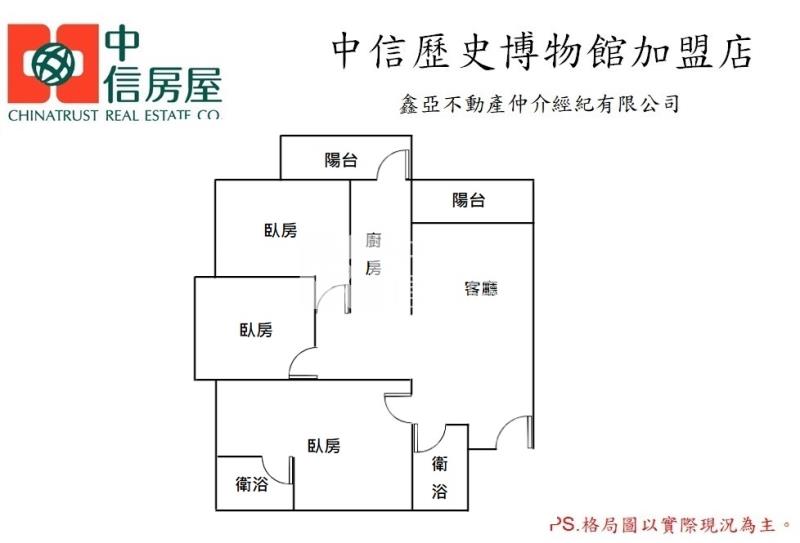 仁德全新三房平車房屋室內格局與周邊環境