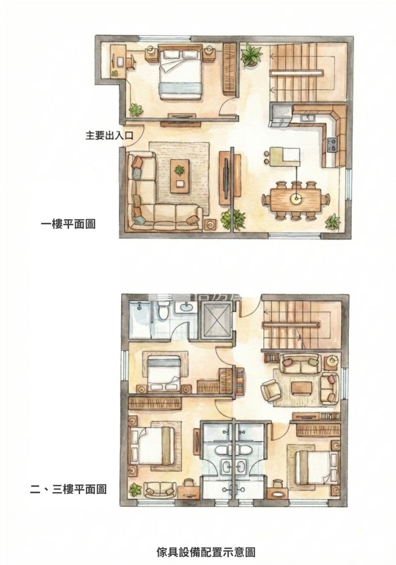 正臨191甲雙面路全新農舍房屋室內格局與周邊環境
