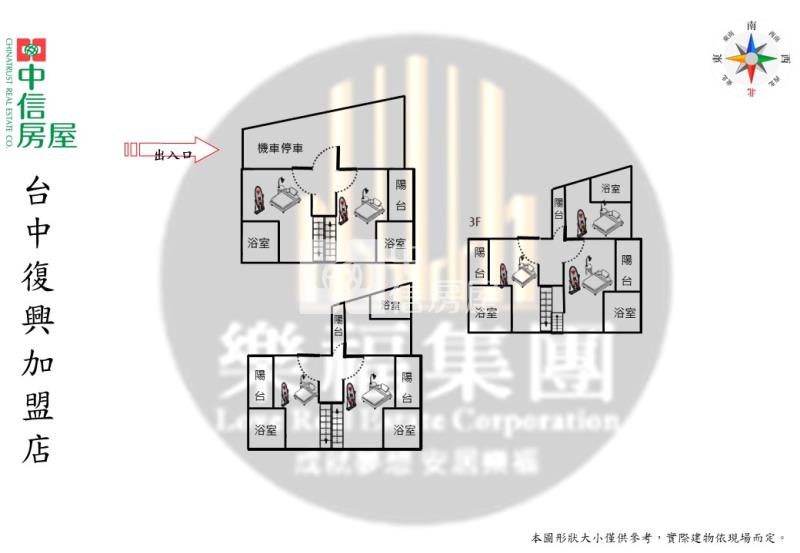 霧峰第一市場8間滿租套房房屋室內格局與周邊環境
