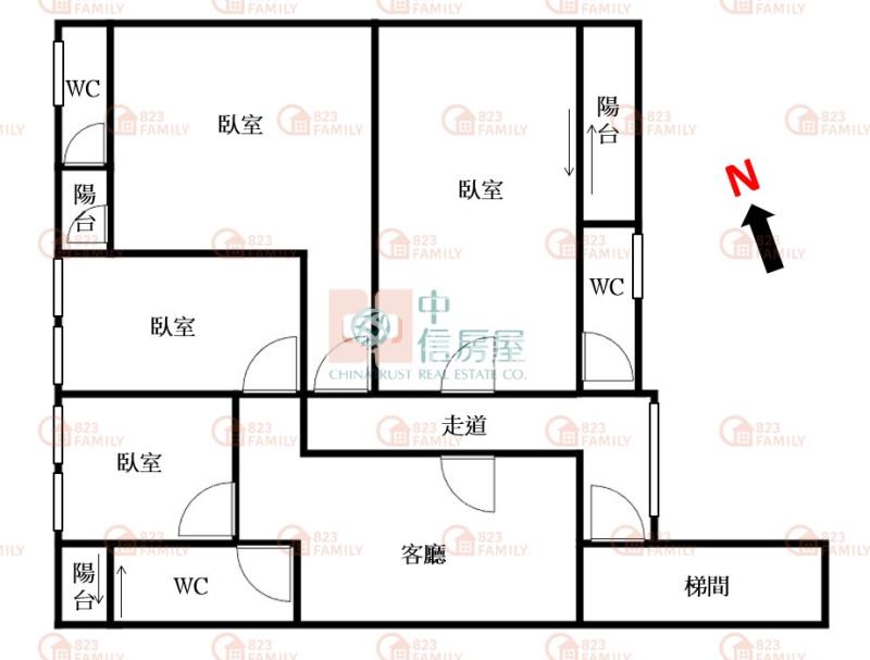 北平商圈雙捷運精裝改兩房雙套美寓房屋室內格局與周邊環境
