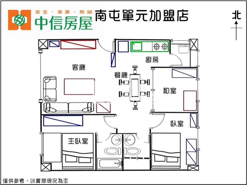 大城優勝美地三房平車房屋室內格局與周邊環境