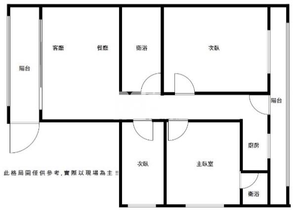 內壢大華路三房房屋室內格局與周邊環境