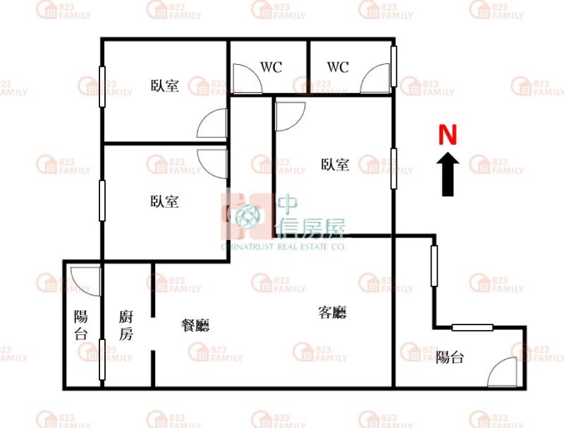 太原園道商圈親家摩登三房平車房屋室內格局與周邊環境