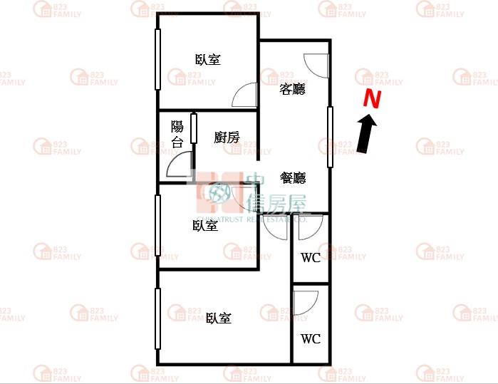 五期綺羅鄉大業國中三房車位房屋室內格局與周邊環境