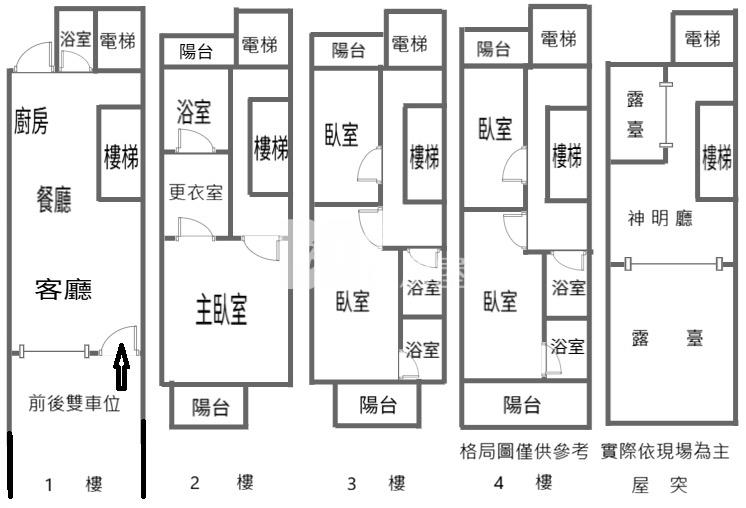 【新世紀】A20全新電梯別墅房屋室內格局與周邊環境