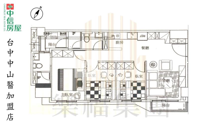 大里一期大耀星光｜中高樓層三房平車房屋室內格局與周邊環境