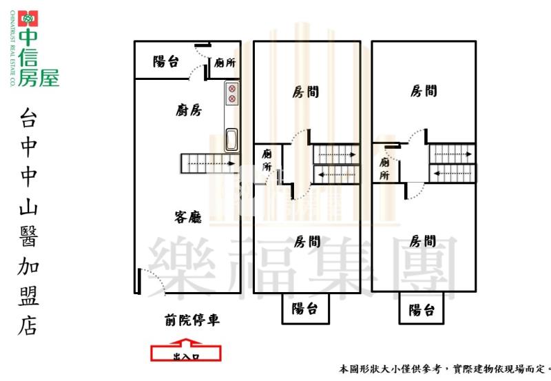 美群國小前院停車別墅房屋室內格局與周邊環境
