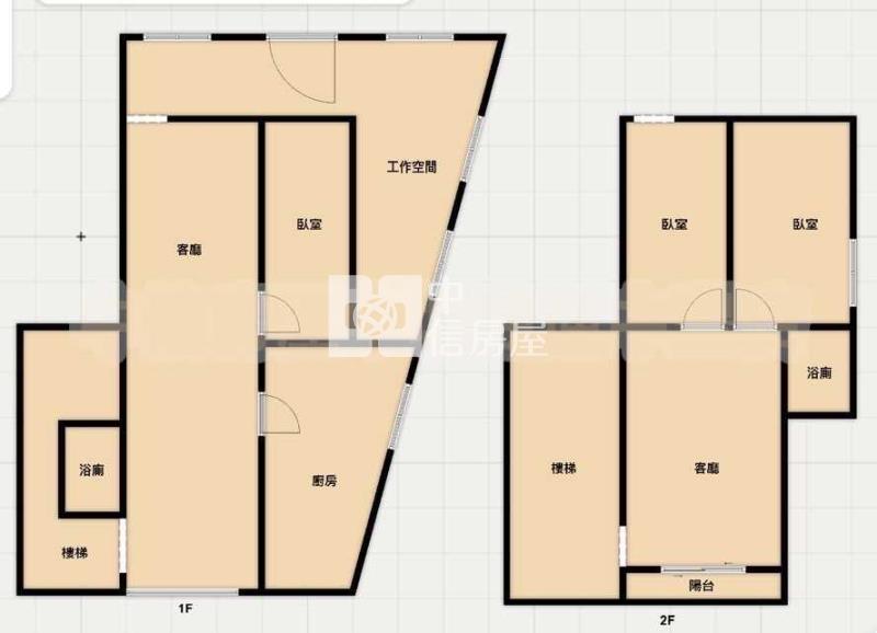 忠愛莊前後臨路透天房屋室內格局與周邊環境