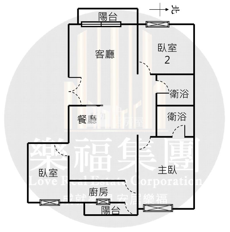 大業國中3房捷運宅房屋室內格局與周邊環境