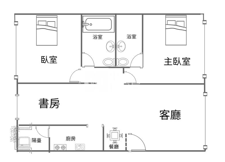 環中商圈星巴克| 2+1房車房屋室內格局與周邊環境