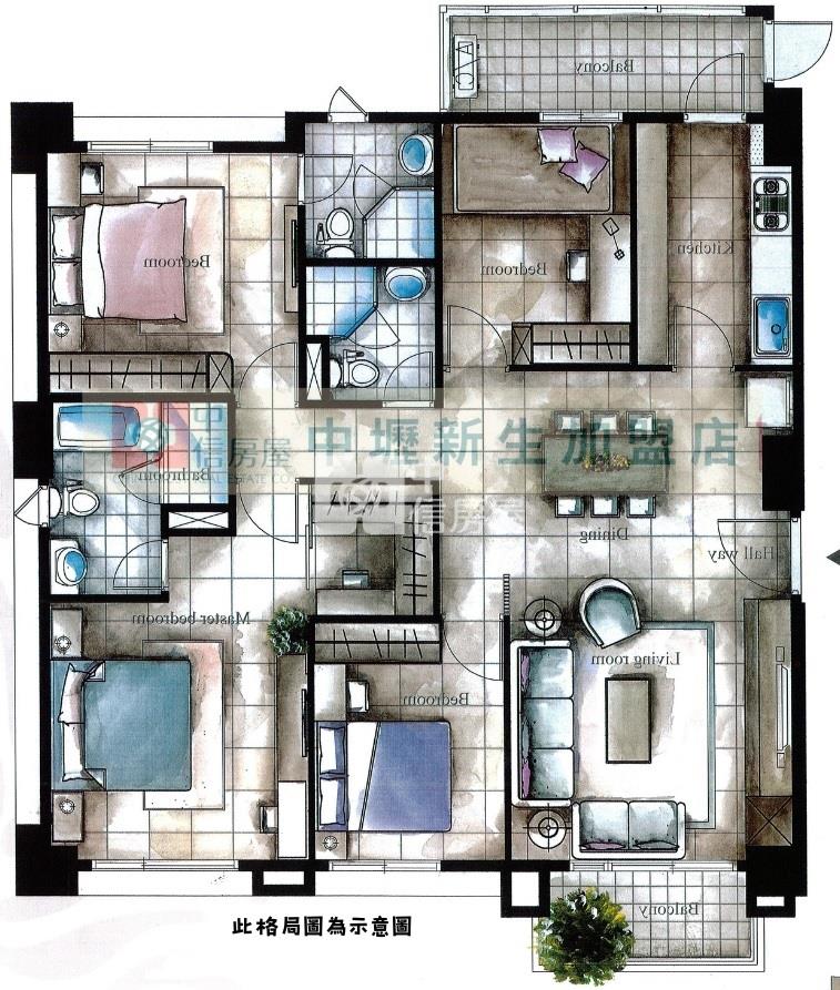 精選八德收藏級美裝四房雙車位房屋室內格局與周邊環境