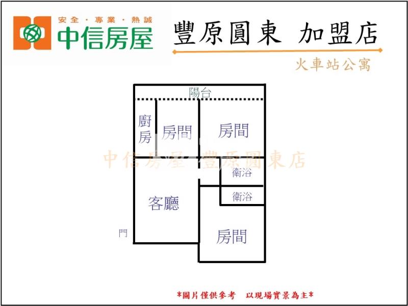 火車站公寓房屋室內格局與周邊環境