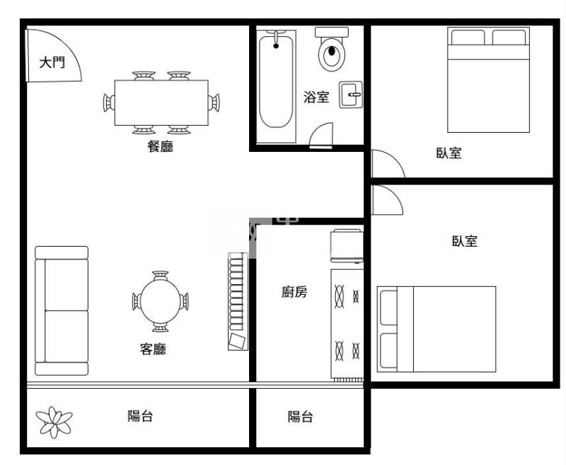 中壢SOGO海華國際星鑽兩房車-房屋室內格局與周邊環境
