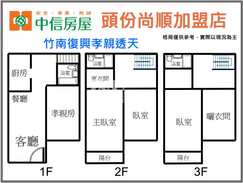 竹南復興孝親透天房屋室內格局與周邊環境