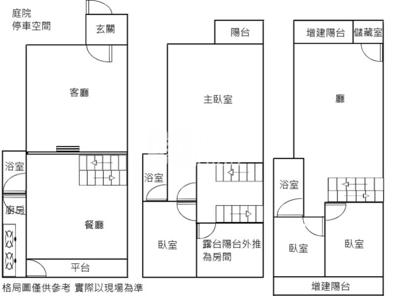 【冠軍】美之國最前區庭院式透天房屋室內格局與周邊環境