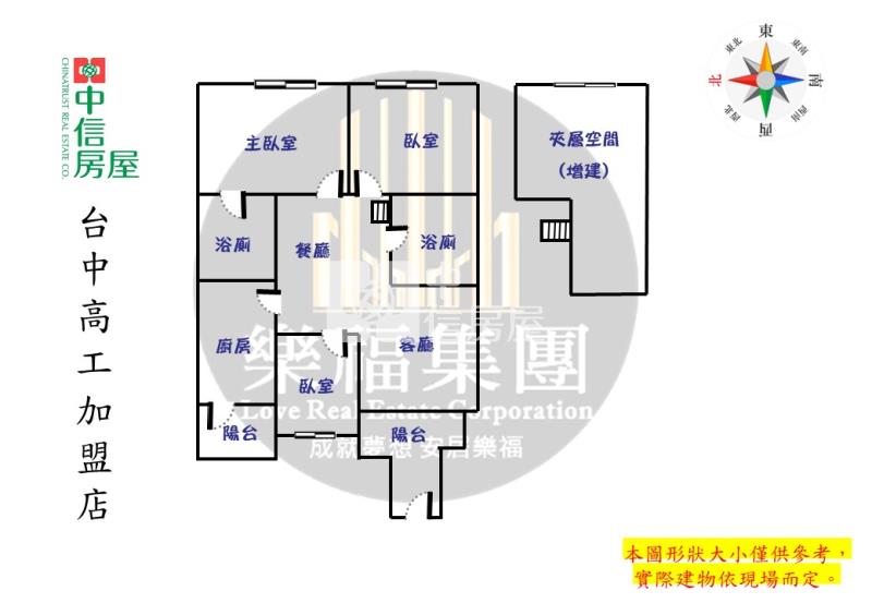 工學商圈溫馨3+1房附平車房屋室內格局與周邊環境