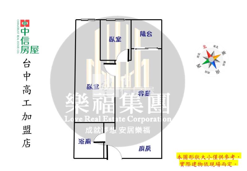 遠雄幸福成大二房平車美屋房屋室內格局與周邊環境