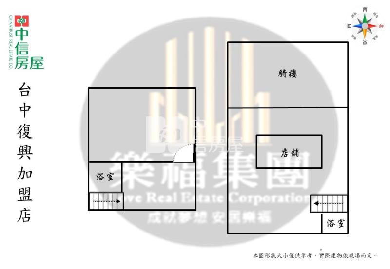 文中捷運站旁八米路店面宅房屋室內格局與周邊環境
