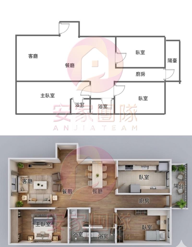 【安家】宜誠高峰會三房車房屋室內格局與周邊環境