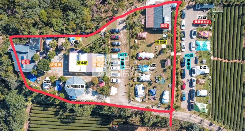 新竹新埔明園星空營地B房屋室內格局與周邊環境