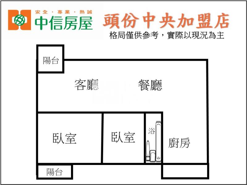 尚順兩房平車美廈房屋室內格局與周邊環境