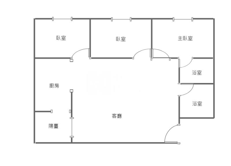體育園區裝潢美三房房屋室內格局與周邊環境