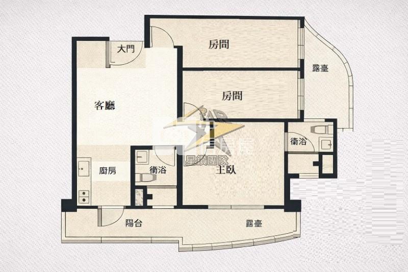 【星鑽】大園幸福時光3房房屋室內格局與周邊環境
