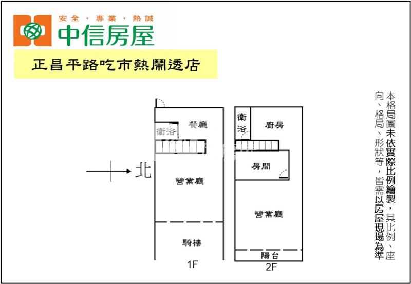 正昌平路吃市熱鬧透店房屋室內格局與周邊環境