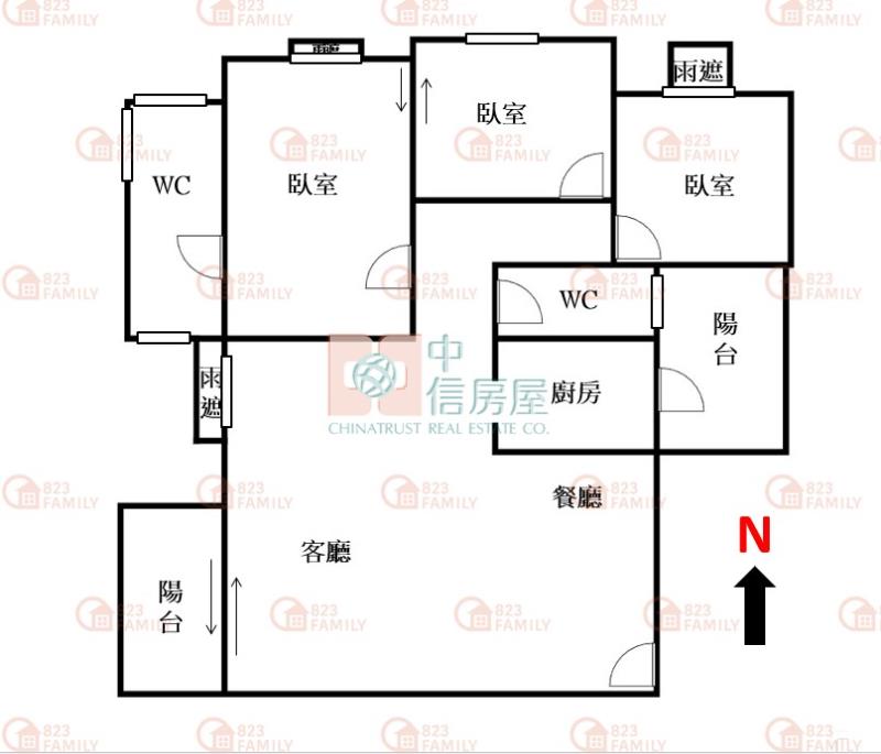 涵境高樓視野面公園大三房雙平車房屋室內格局與周邊環境