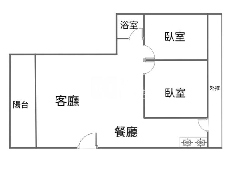 統一新城大2房房屋室內格局與周邊環境