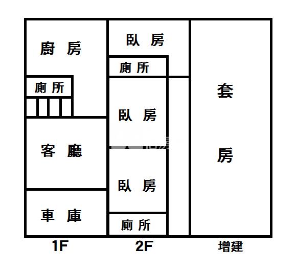 友忠路旁傳統透天房屋室內格局與周邊環境