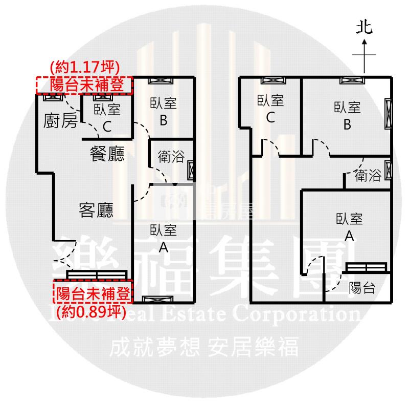 中國醫稀有5+6樓美寓3.0房屋室內格局與周邊環境
