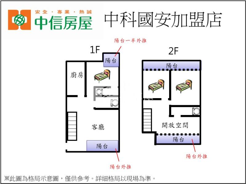 中科家樂福複層別墅房屋室內格局與周邊環境