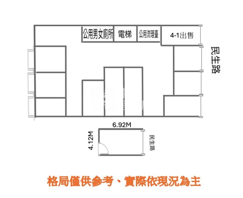 【神馬】新竹巨城民生路商務辦公室房屋室內格局與周邊環境