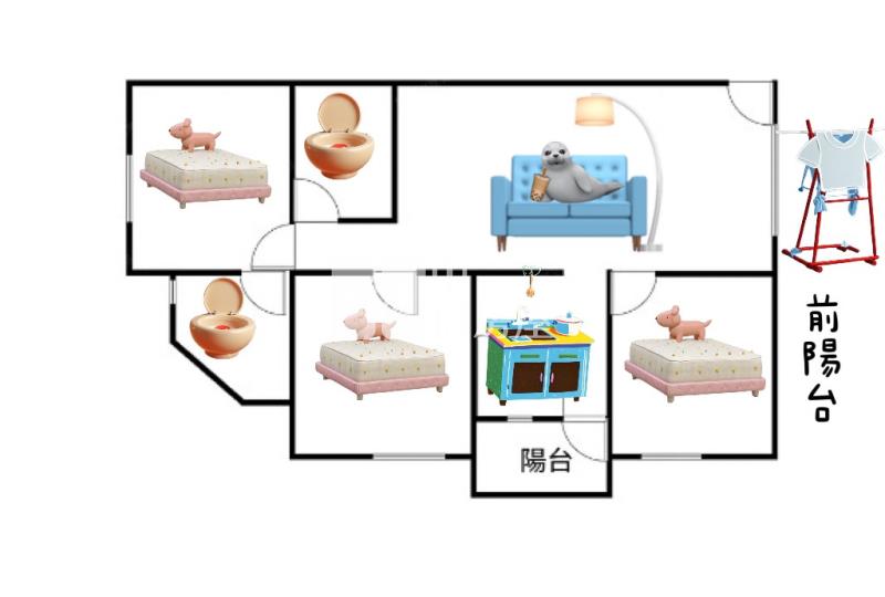 湳雅大潤發【藝術名宮七】三房平面車位房屋室內格局與周邊環境