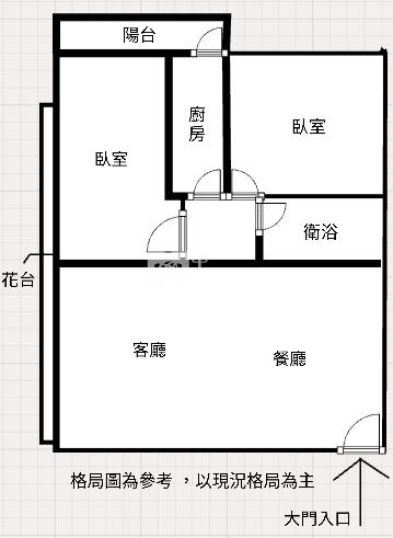 新興高中旁溫馨大兩房車房屋室內格局與周邊環境