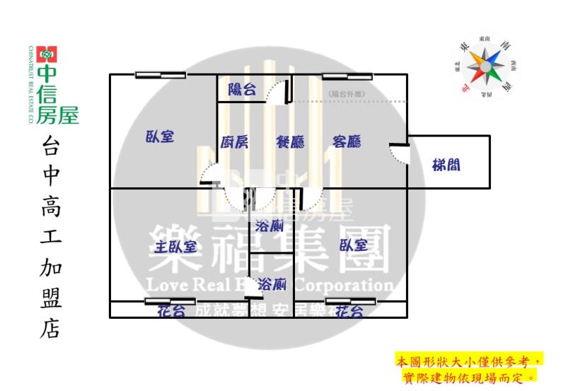 首購專屬 大里區中興商圈低總價三房機上車位房屋室內格局與周邊環境
